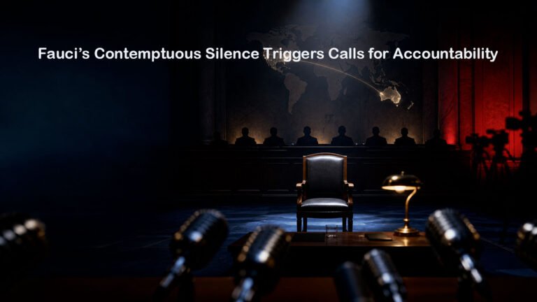 Fauci’s Contemptuous Silence Triggers Calls for Accountability